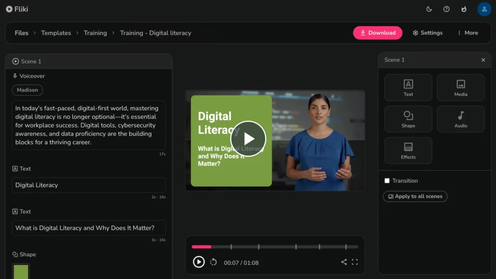 Convertir de Texto a Video con Fliki.ai